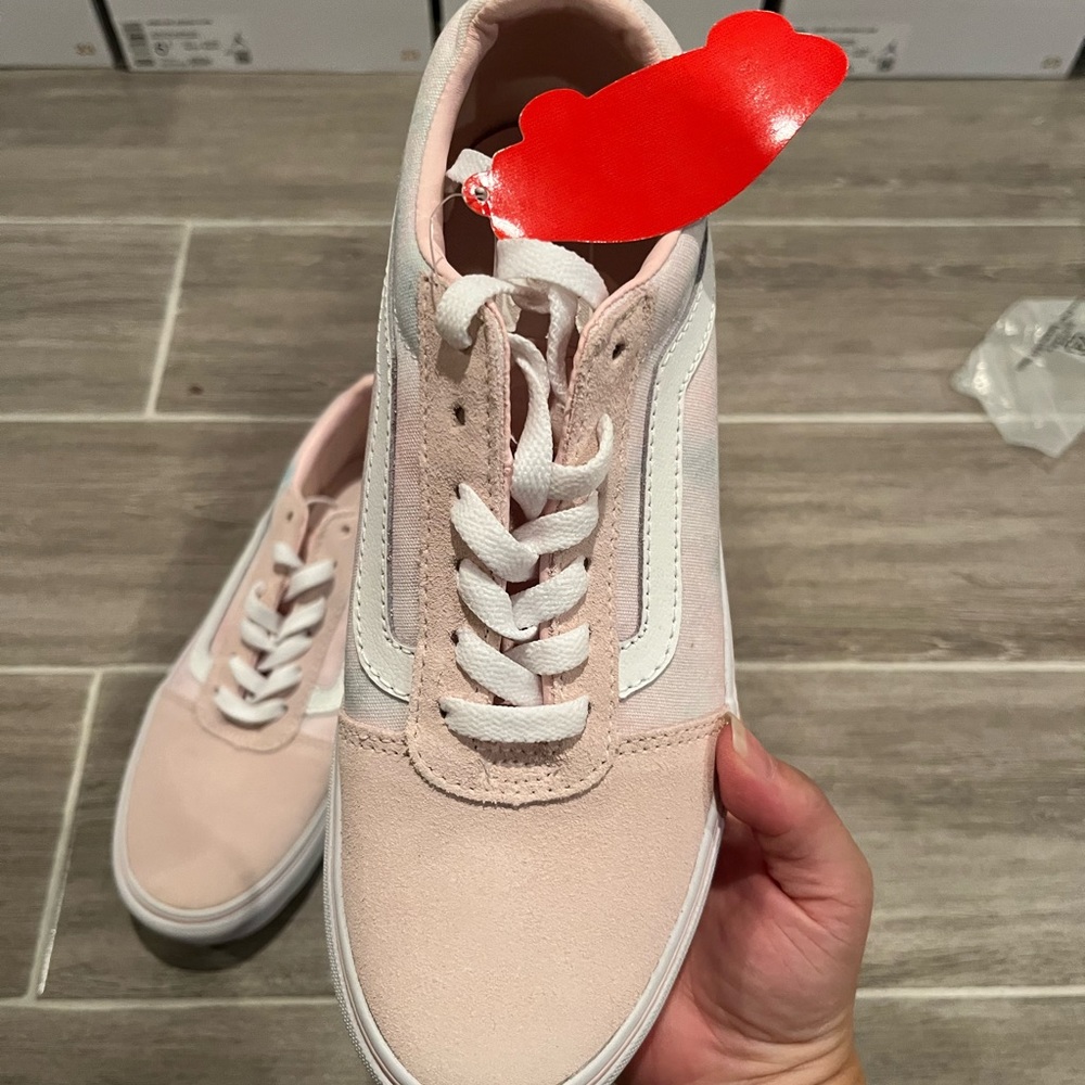 Vans womens pink shoes size 7.5 old skool platform - Picture 4 of 7